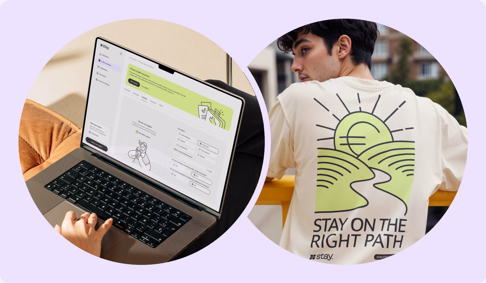 Stay insurance brand identity