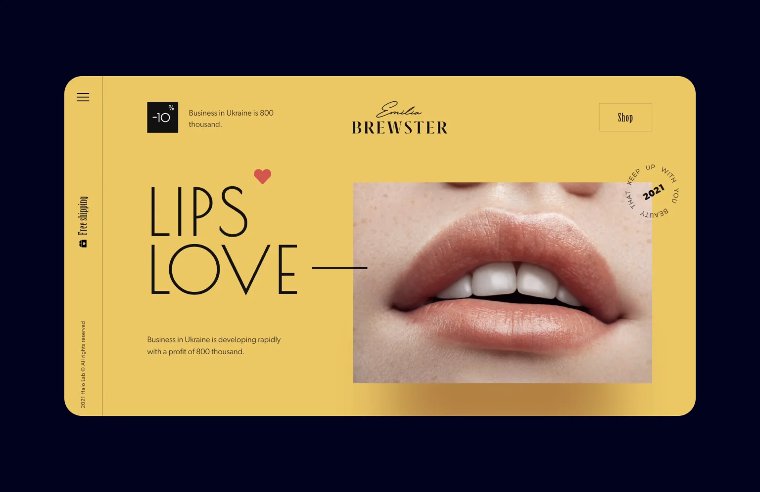 Lips Love shows the art of makeup through accent animations