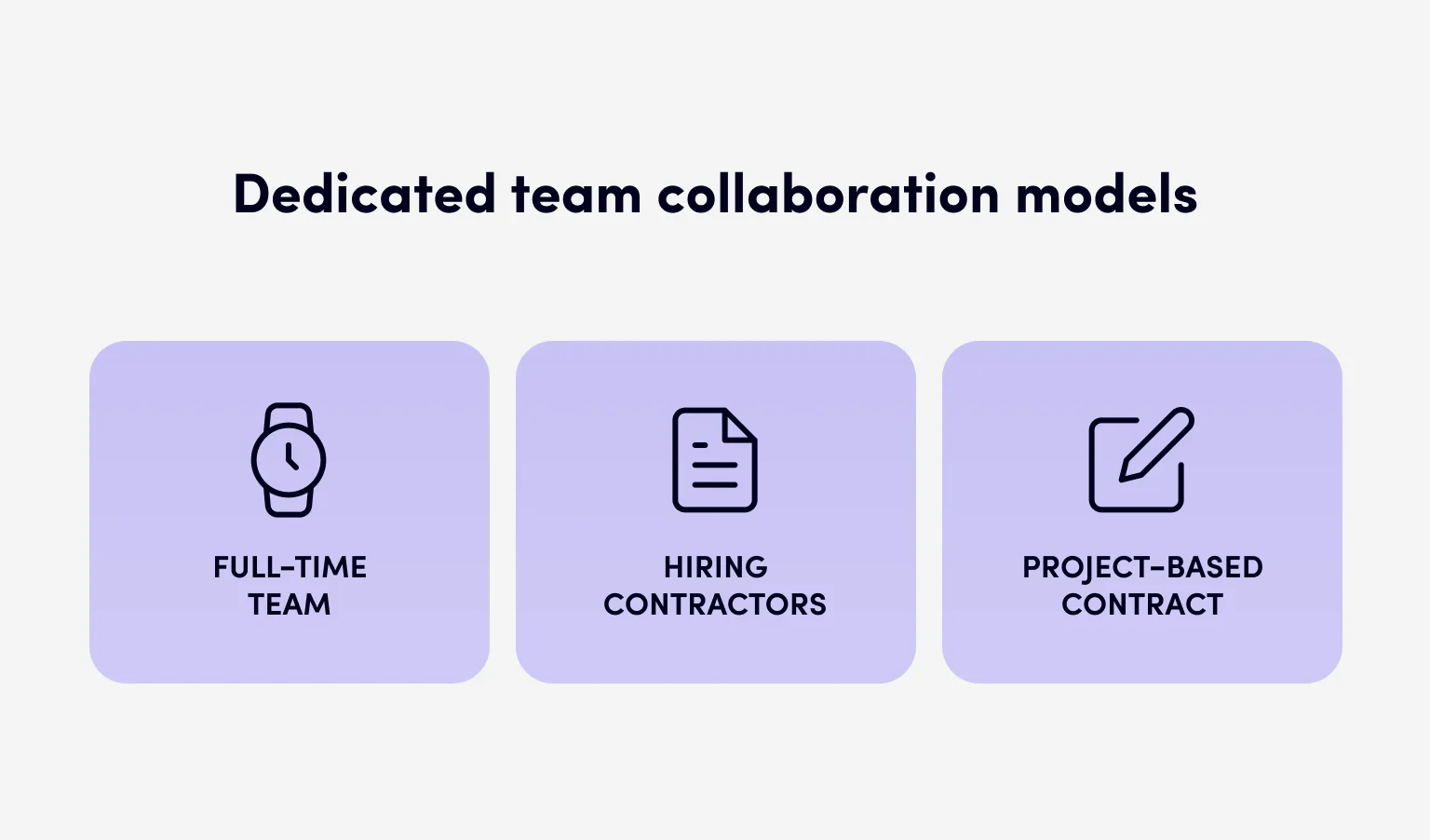Cooperation can be different — it all depends on your needs