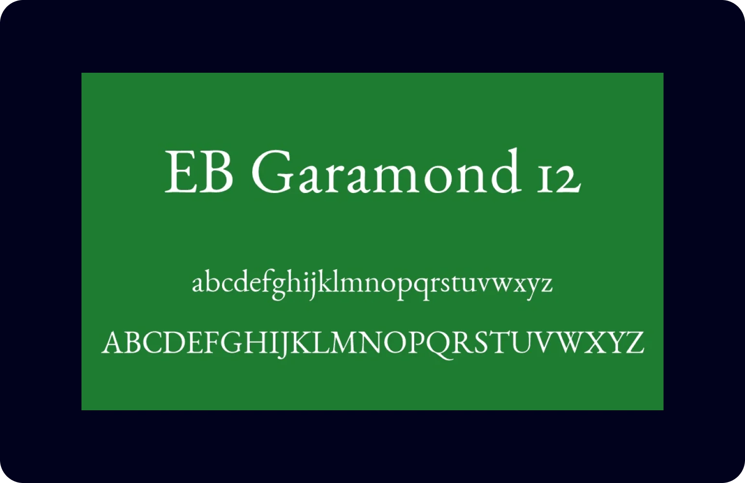 EB Garamond is a superb choice for projects with a touch of tradition
