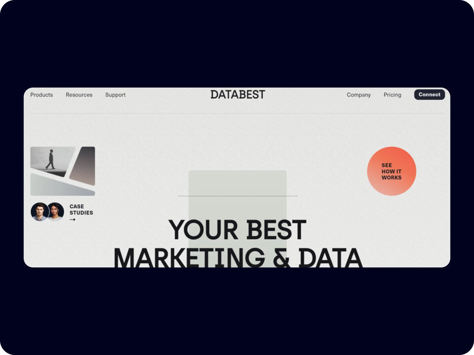 Databest’s web design effortlessly blends aesthetics and functionality