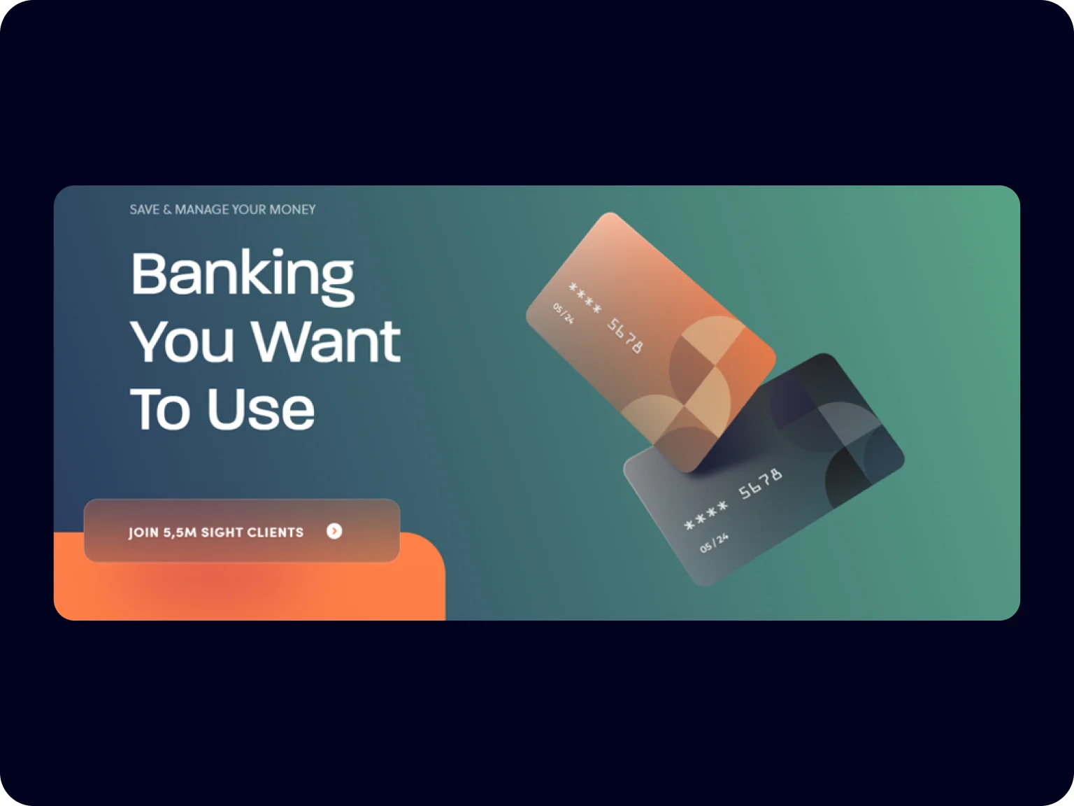 An intuitive and color-rich design characterizes Sight Banking’s website