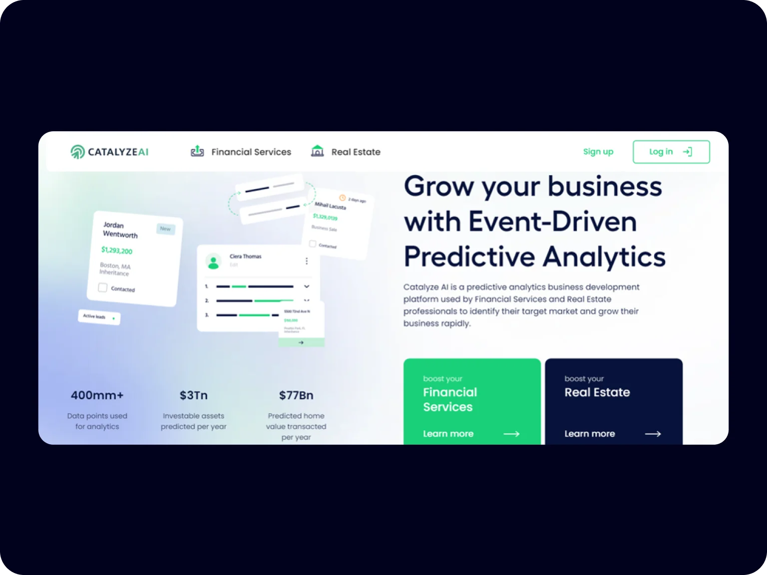 An intuitive and user-friendly Catalyze AI design approach