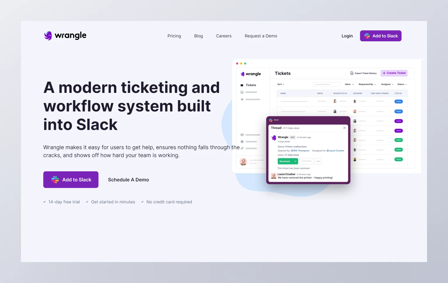 Dark Violet accent in Wrangle project design