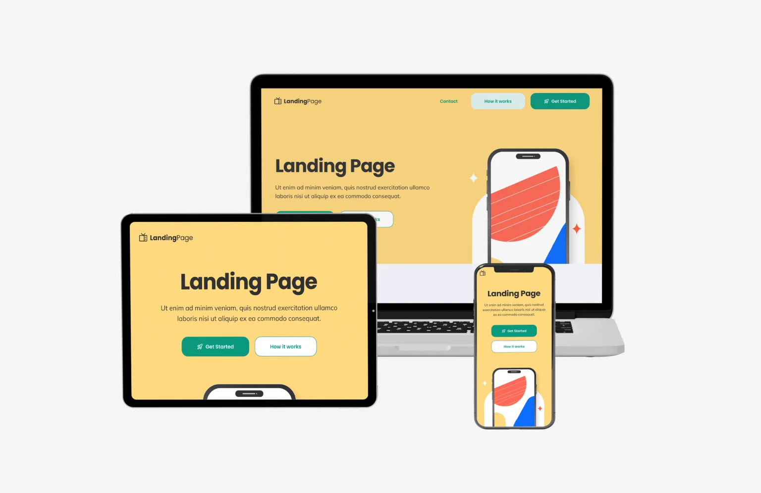 A landing page should be accessible on any device