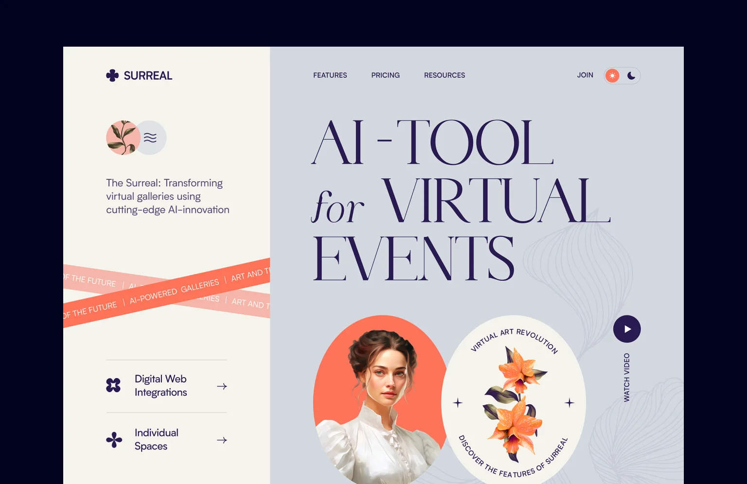 This design captures the essence of Surreal’s transformative vision
