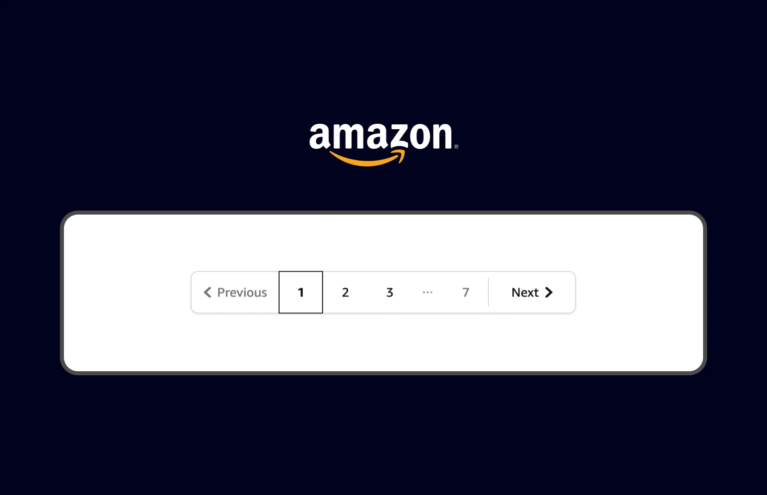 Amazon’s pagination enhances the shopping experience