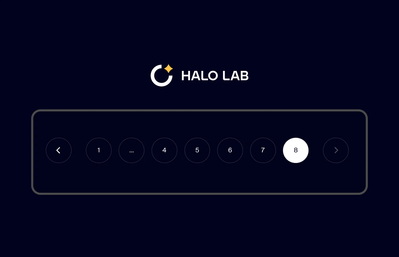 To simplify UX as much as possible, we use a classic pagination system