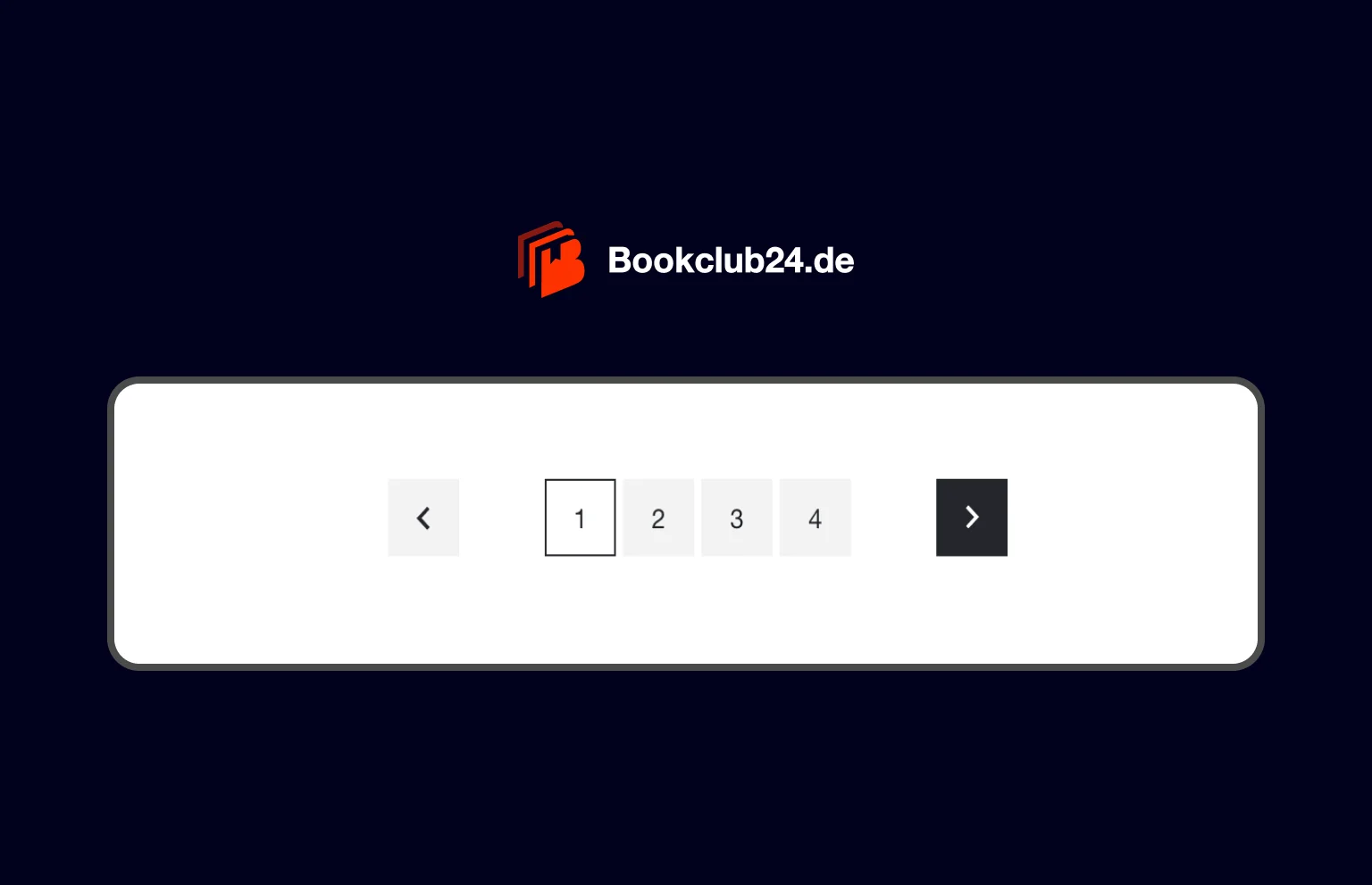 Bookclub24 utilizes well-structured traditional pagination