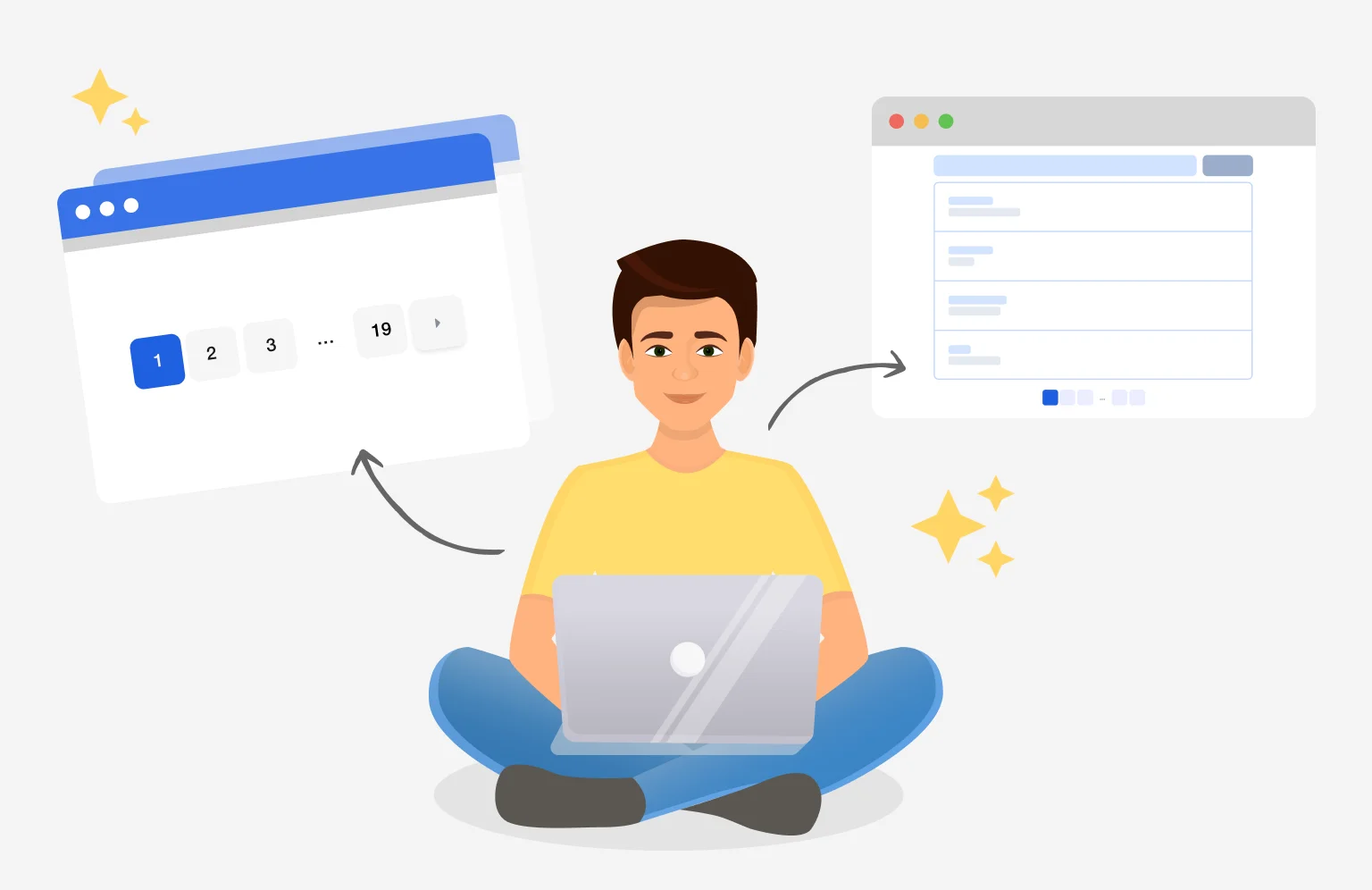 The effectiveness of pagination can vary depending on the type of content