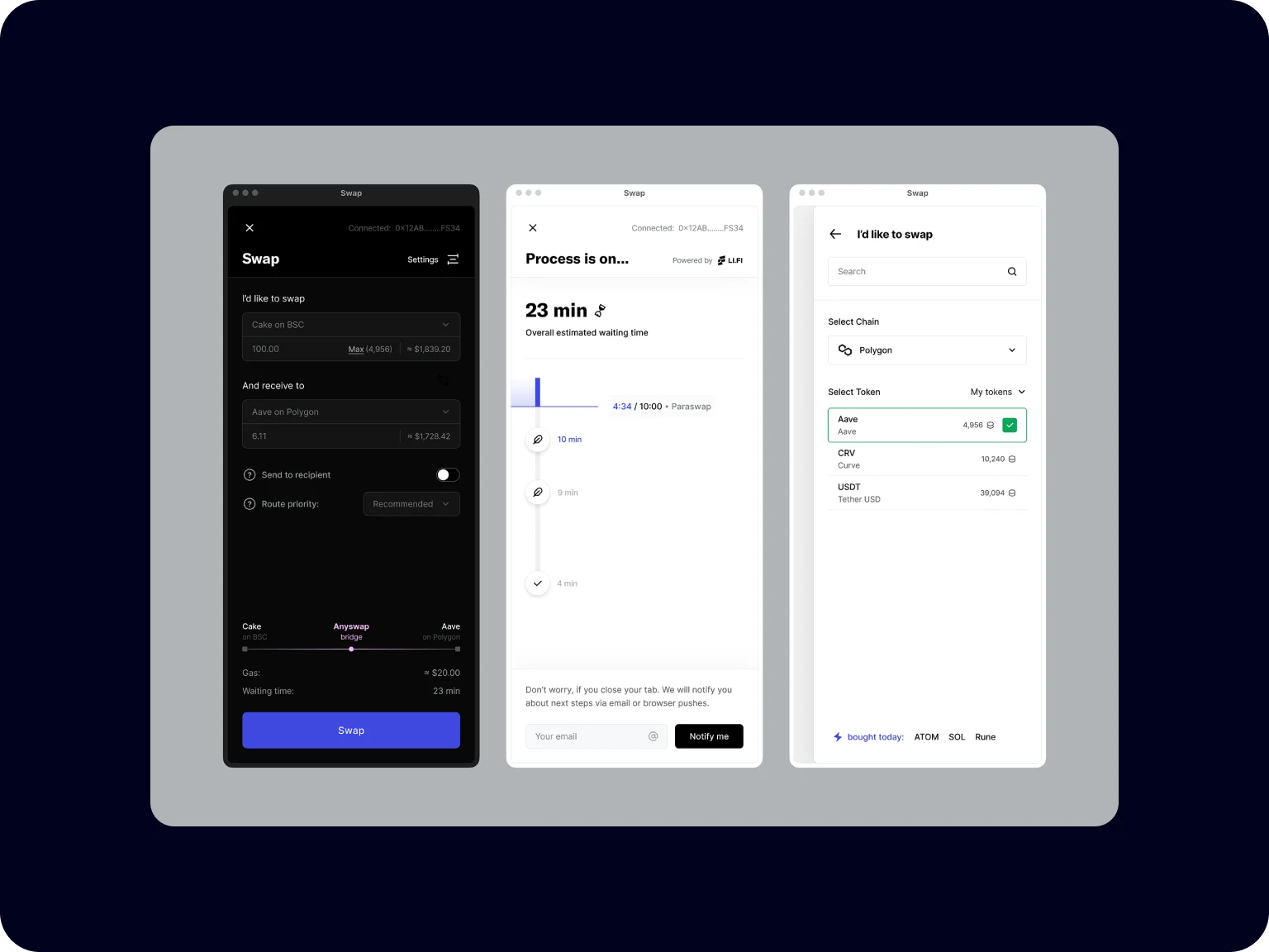 Li.Fi card UI example