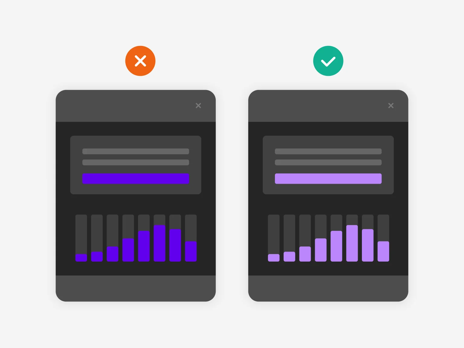 Meet accessibility color contrast standards