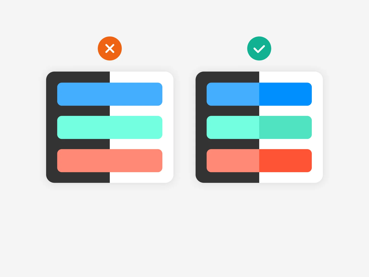 Use brand colors wisely