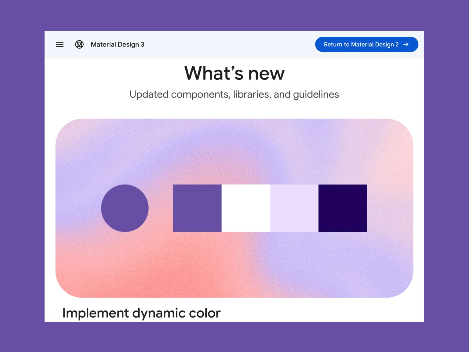 Material design system (Google)