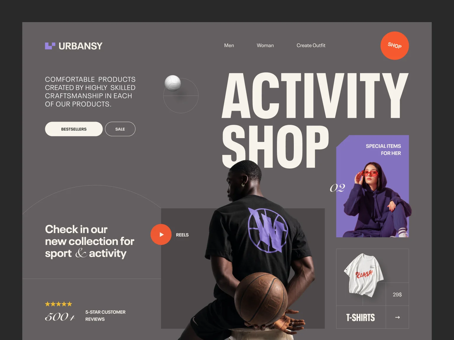 Large and small-sized fonts are perfect to spice up your website