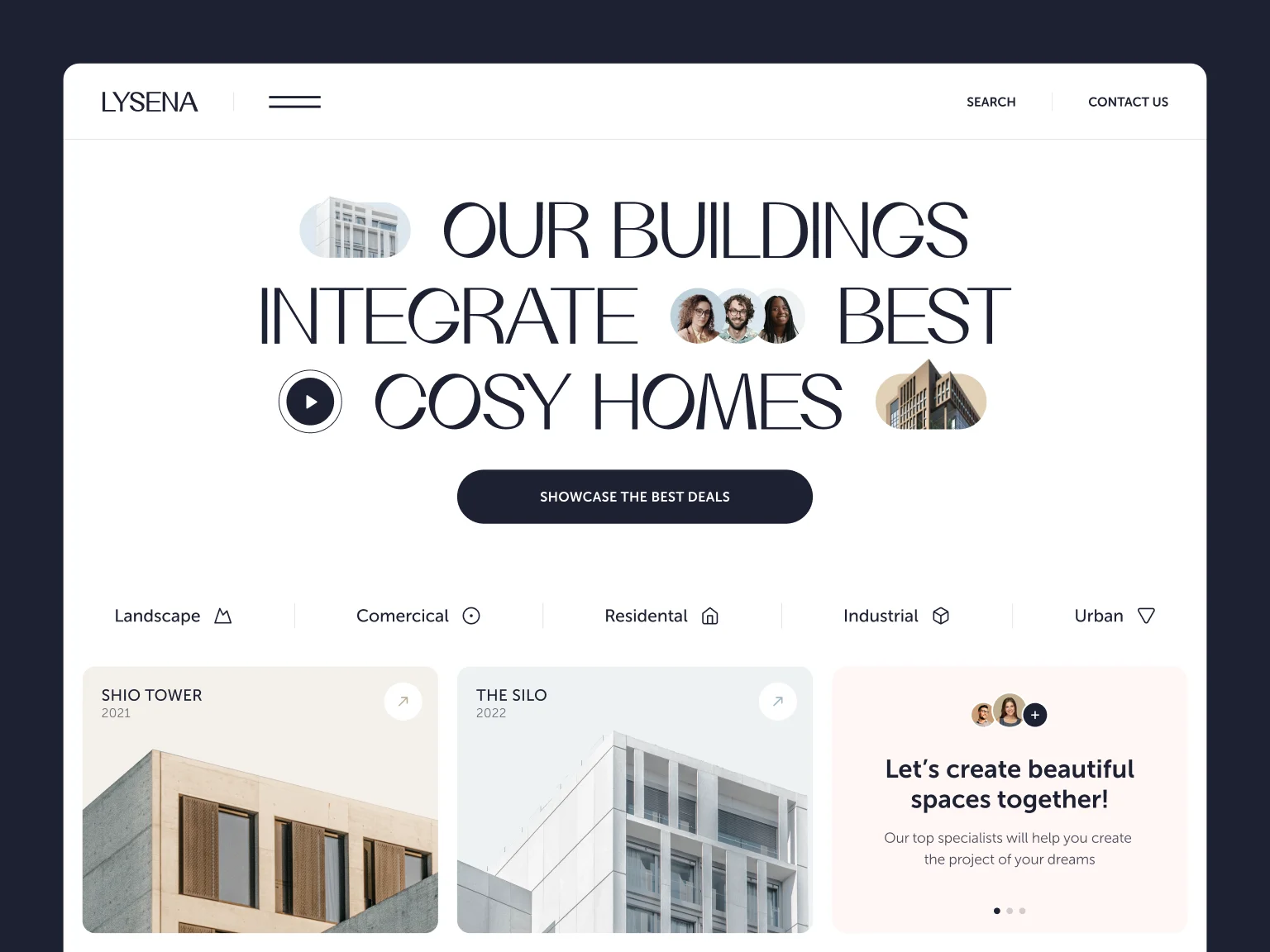 Black and white contrast is an always up-to-date design solution