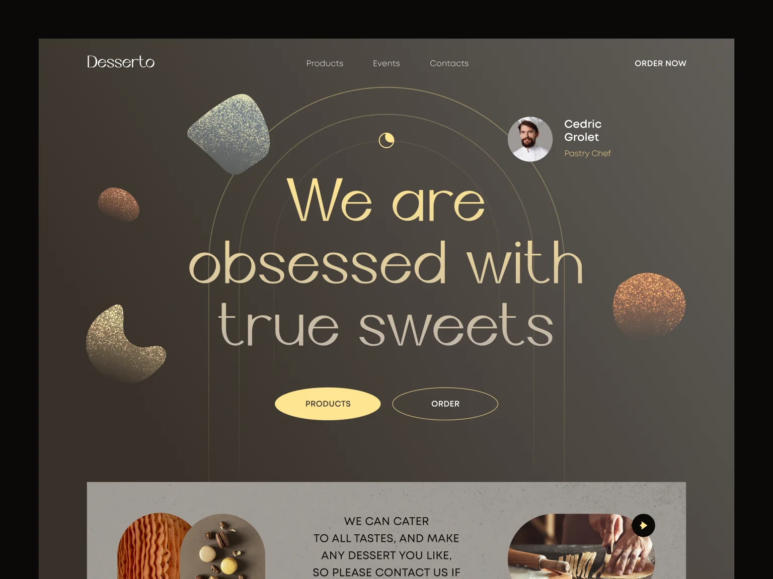 Sugar-like texture noise can remind customers of delicious sweets