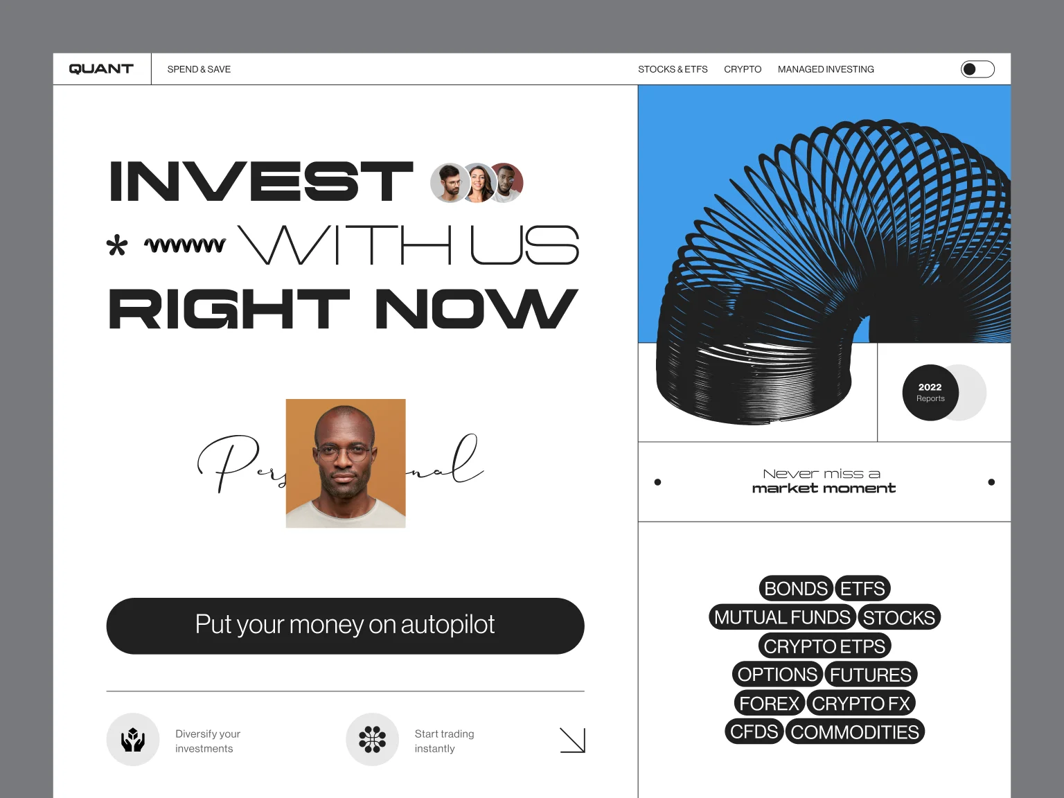 Contrast in web design is a powerful instrument for calling users to action