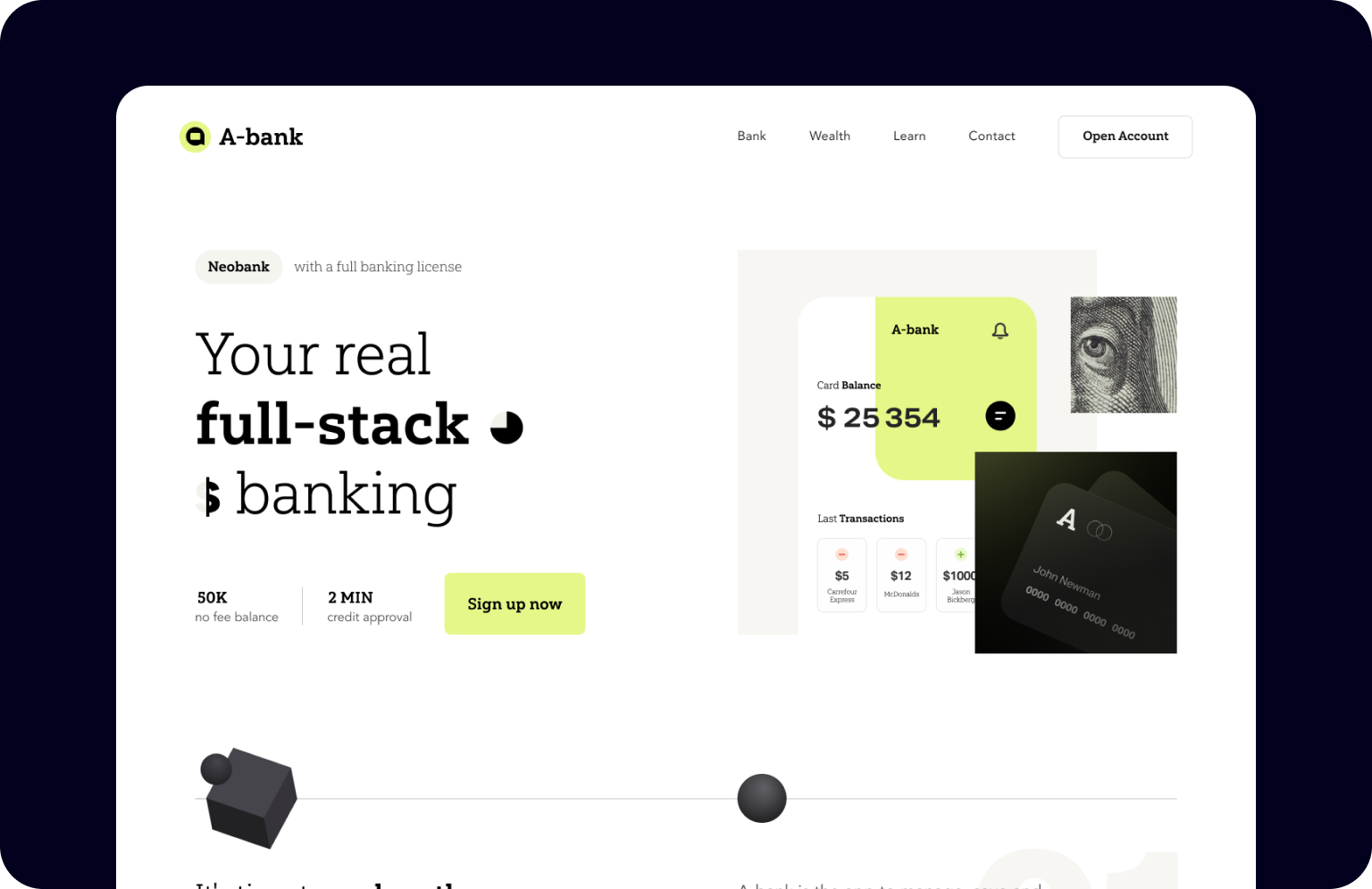 Bright design choice for A-Bank