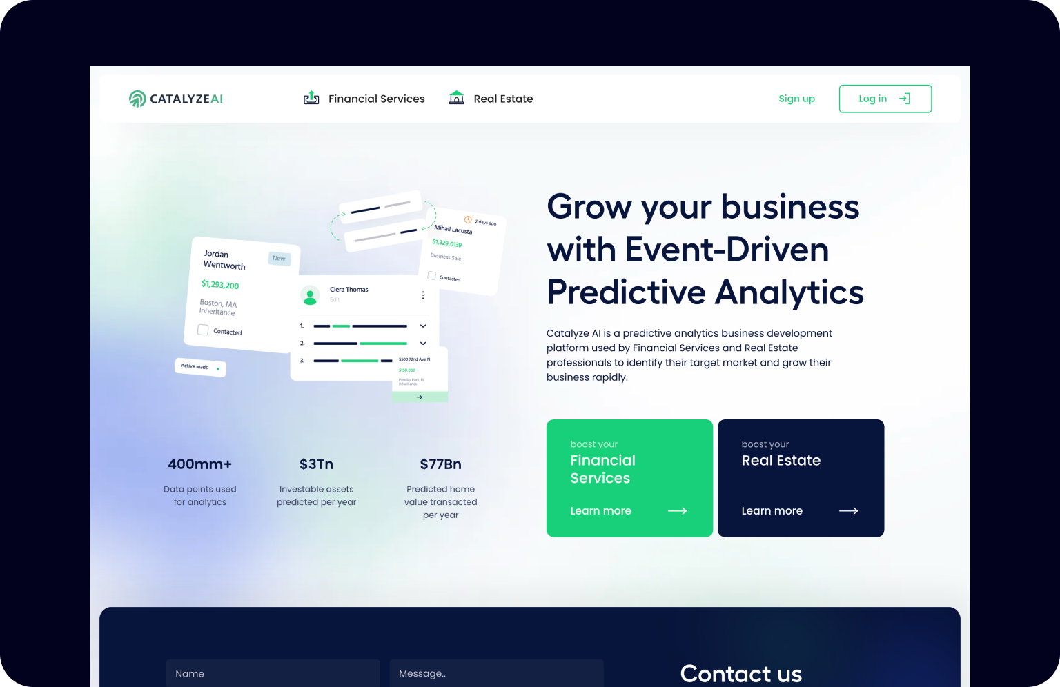 Catalyze AI’s stress-free website