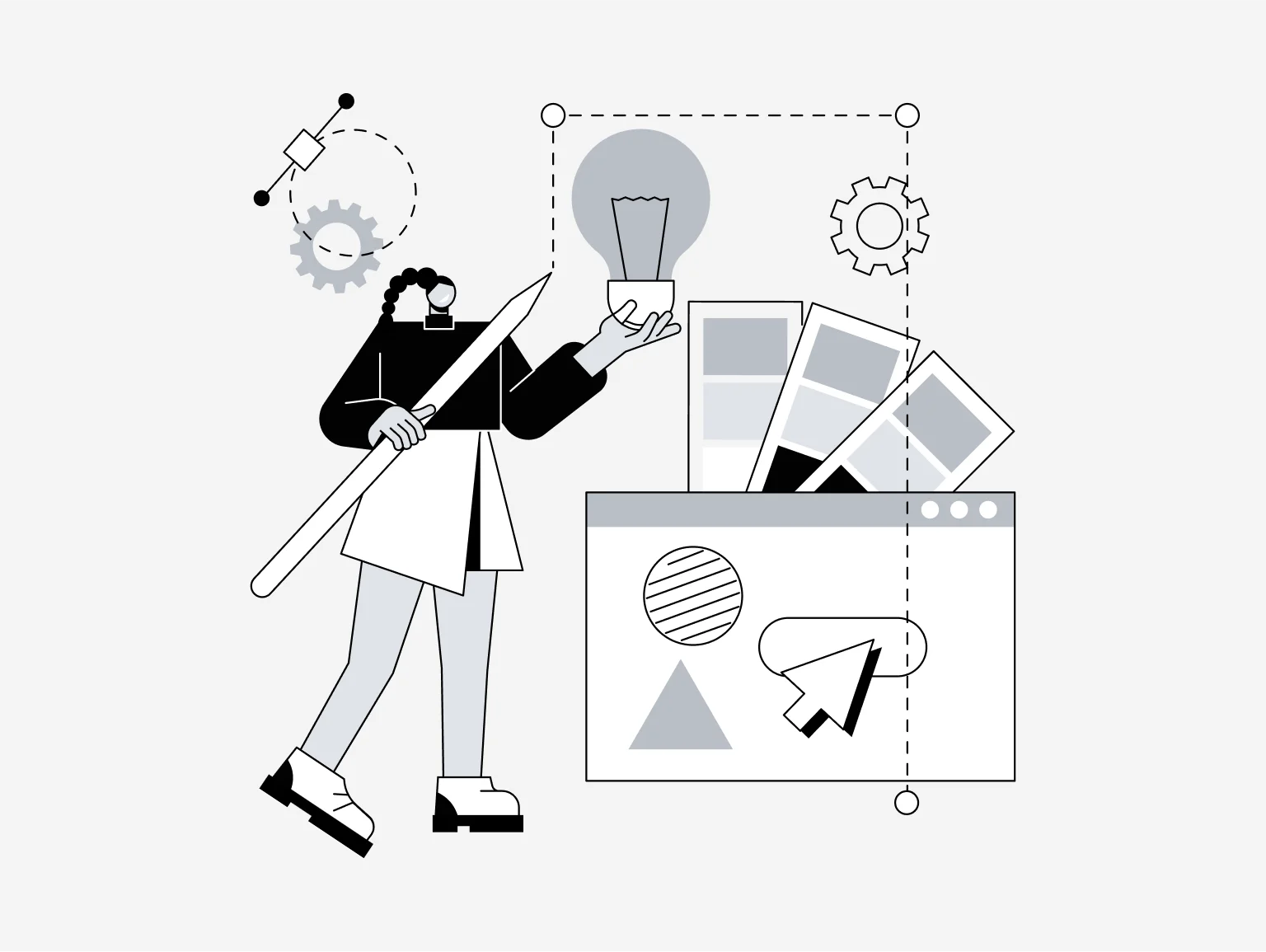 A hi-fi wireframe helps designers communicate ideas