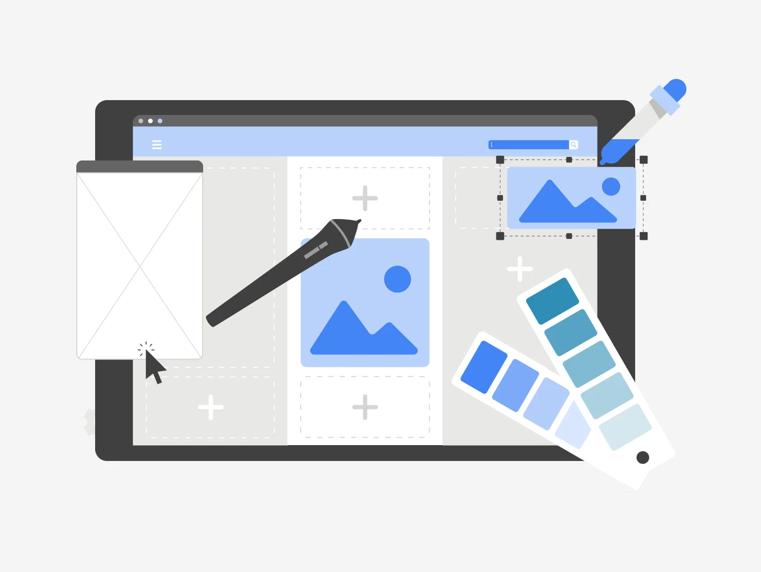 Web design is the first point of contact with potential users