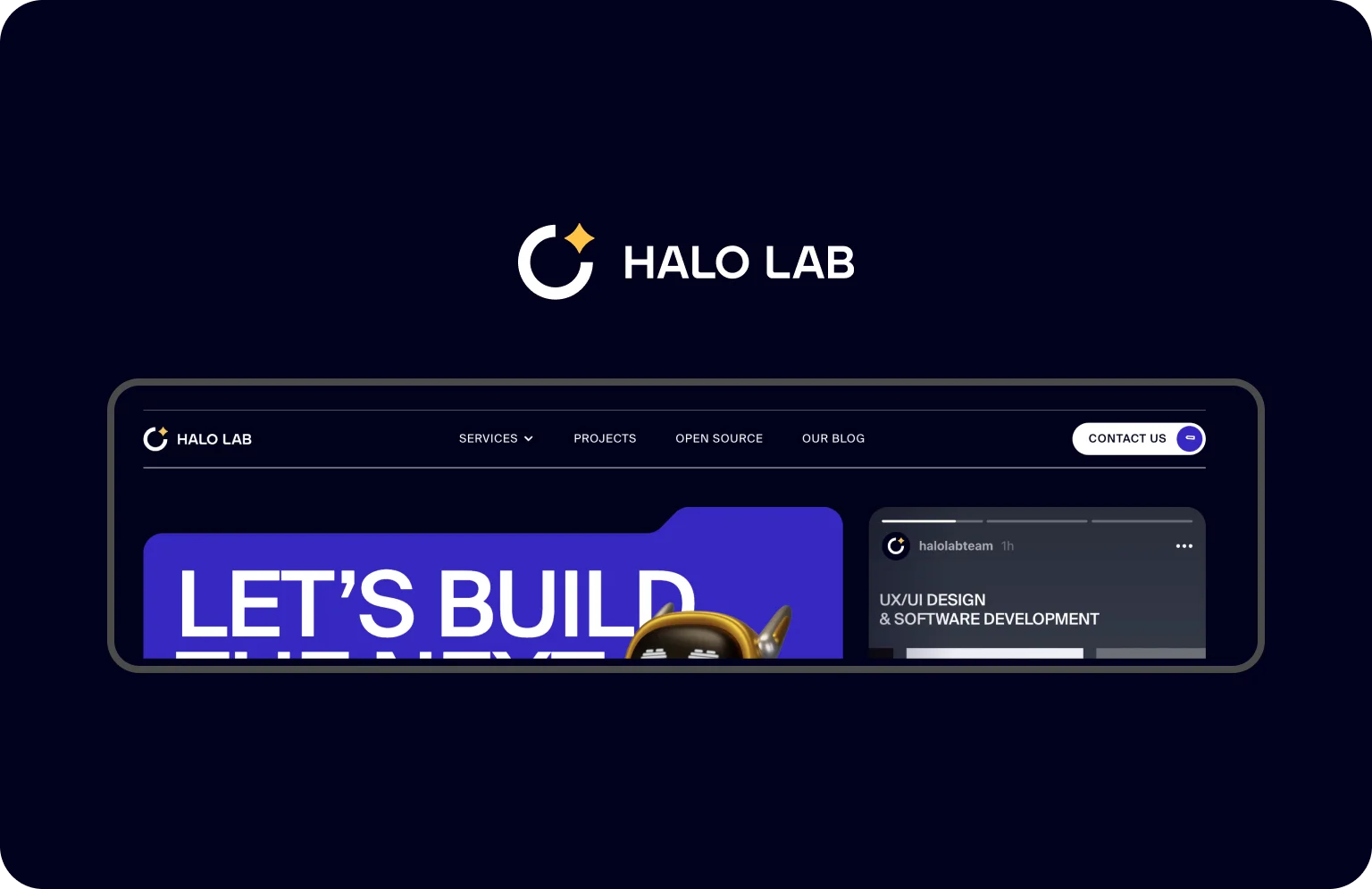 A visible and informative header presents a site’s content
