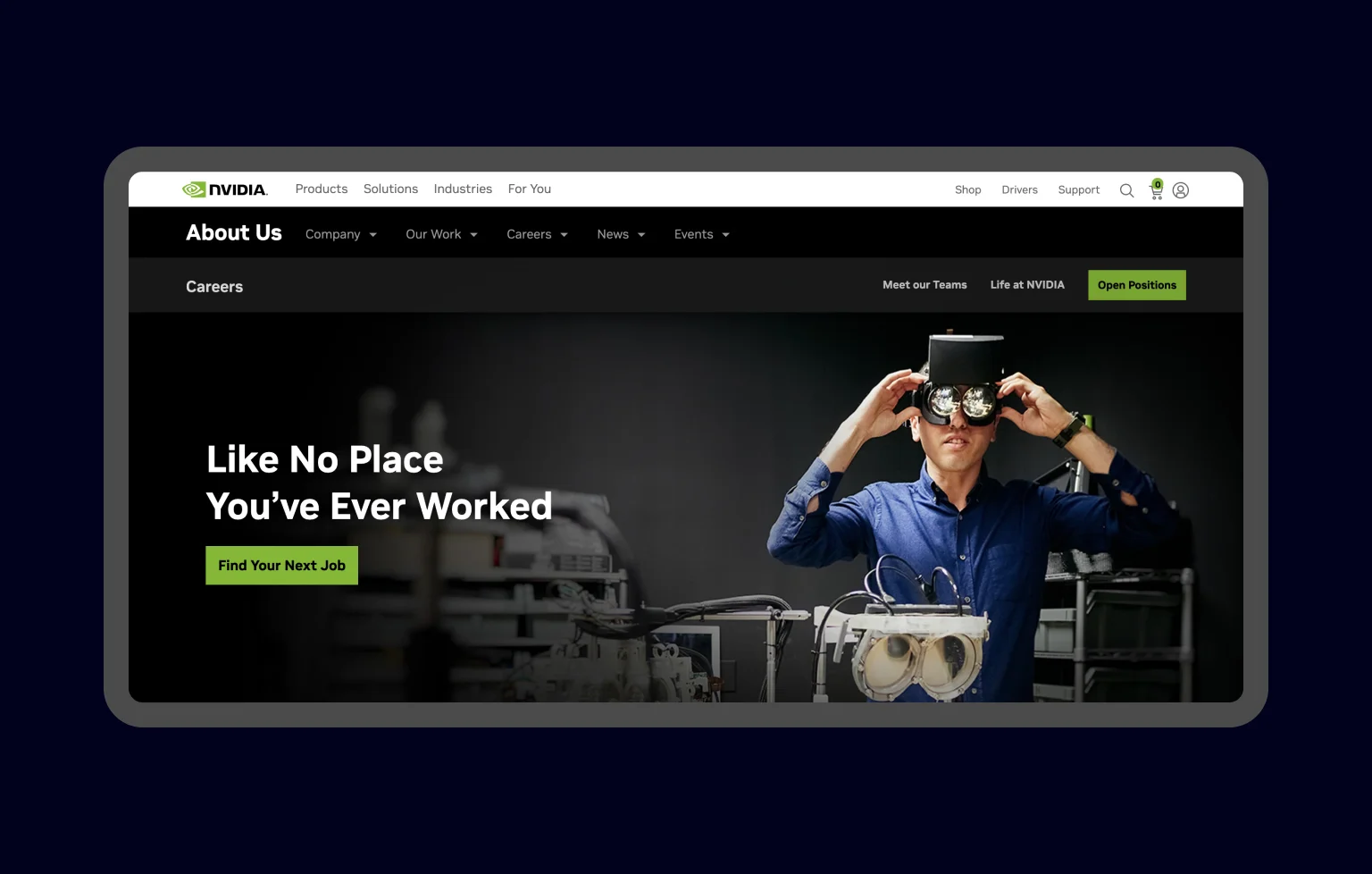 Nvidia Corporation career page