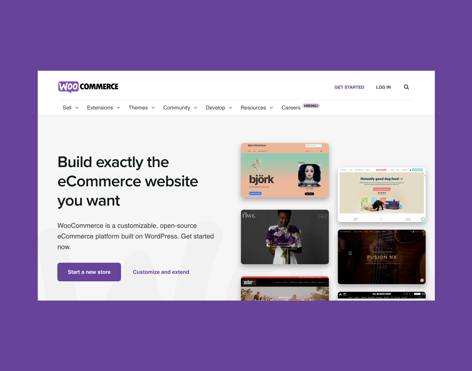 WooCommerce is the world's most popular open-source eCommerce solution