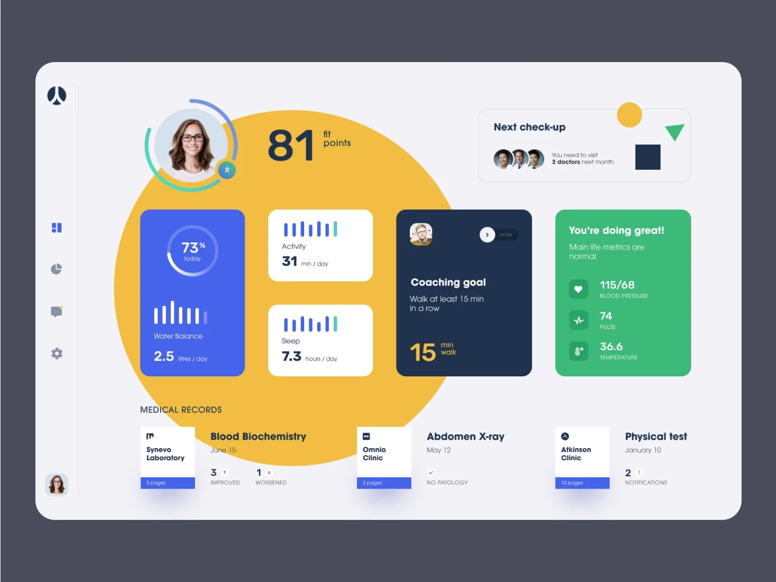 A-Health Dashboard Website