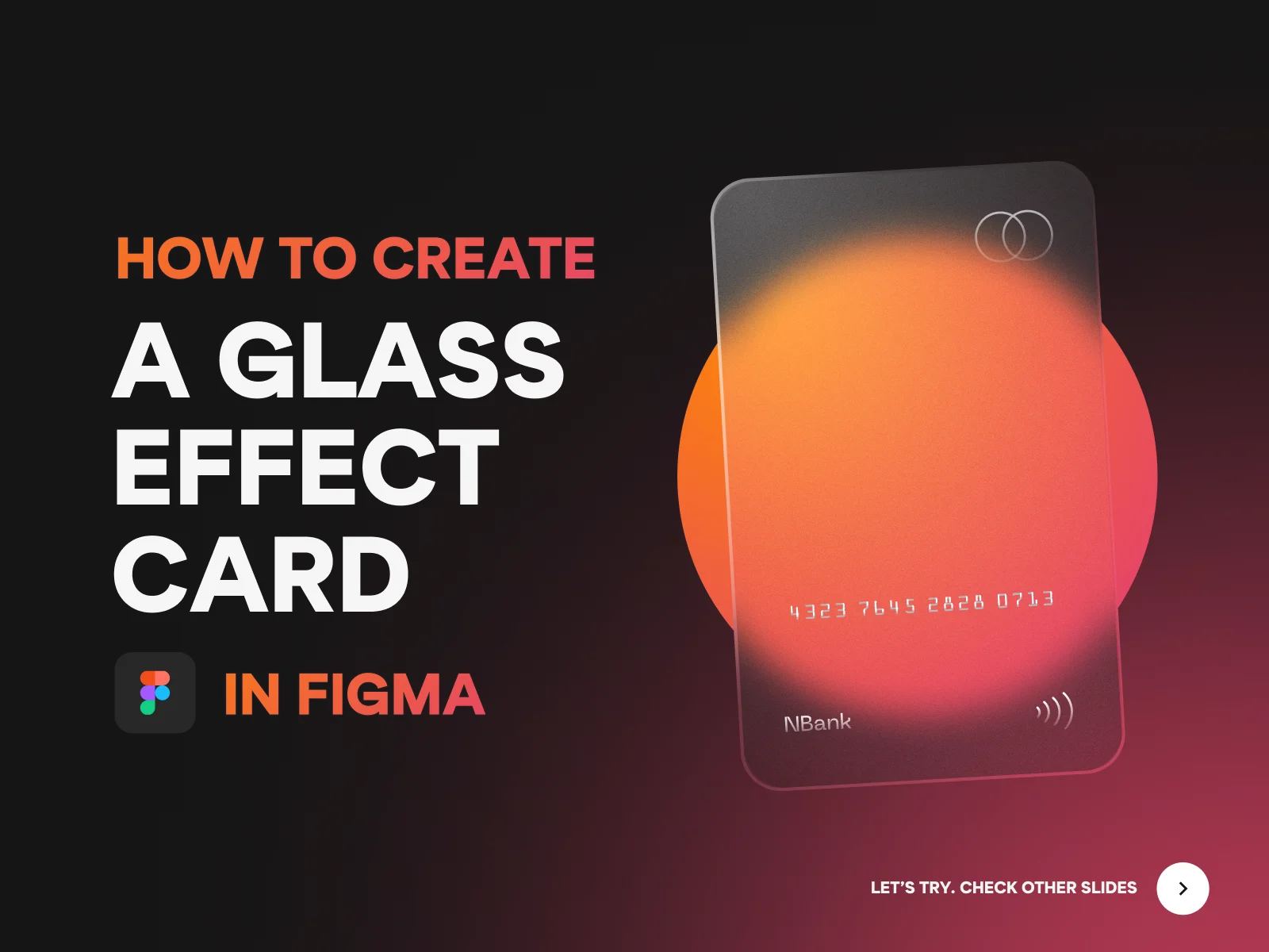 A Glass Effect Card