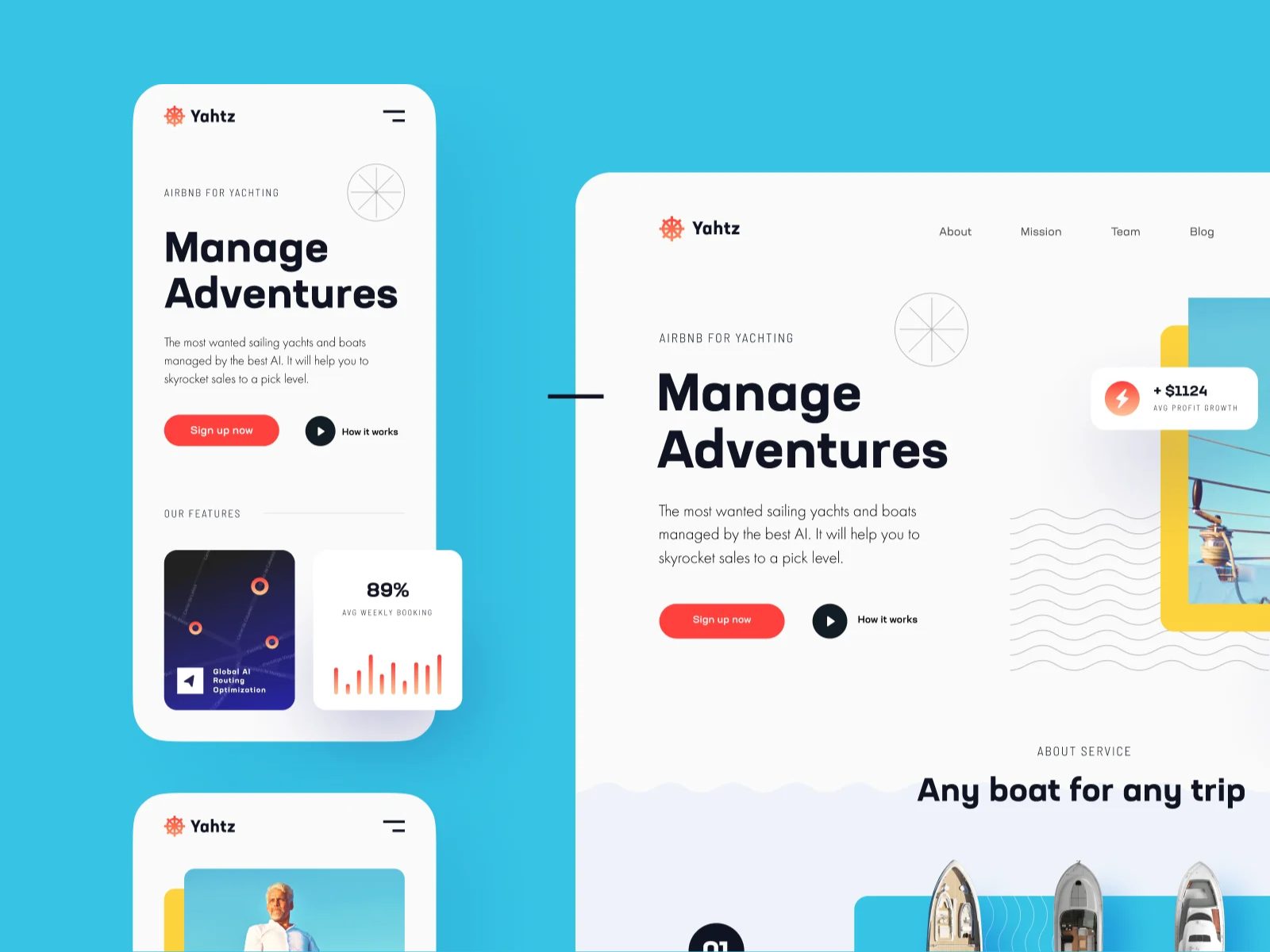 Yahtz Booking Нachts Mobile