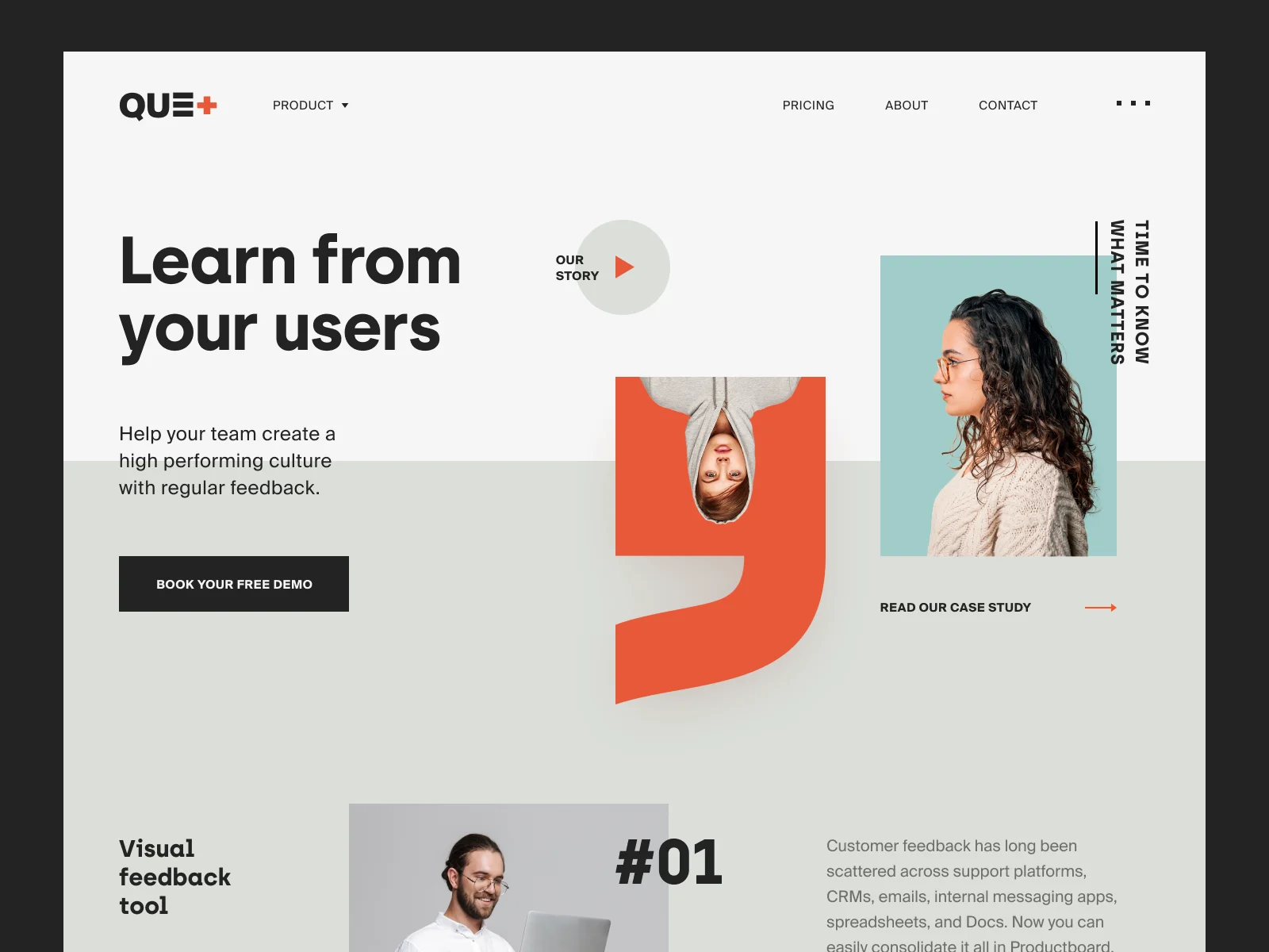Que+ Website