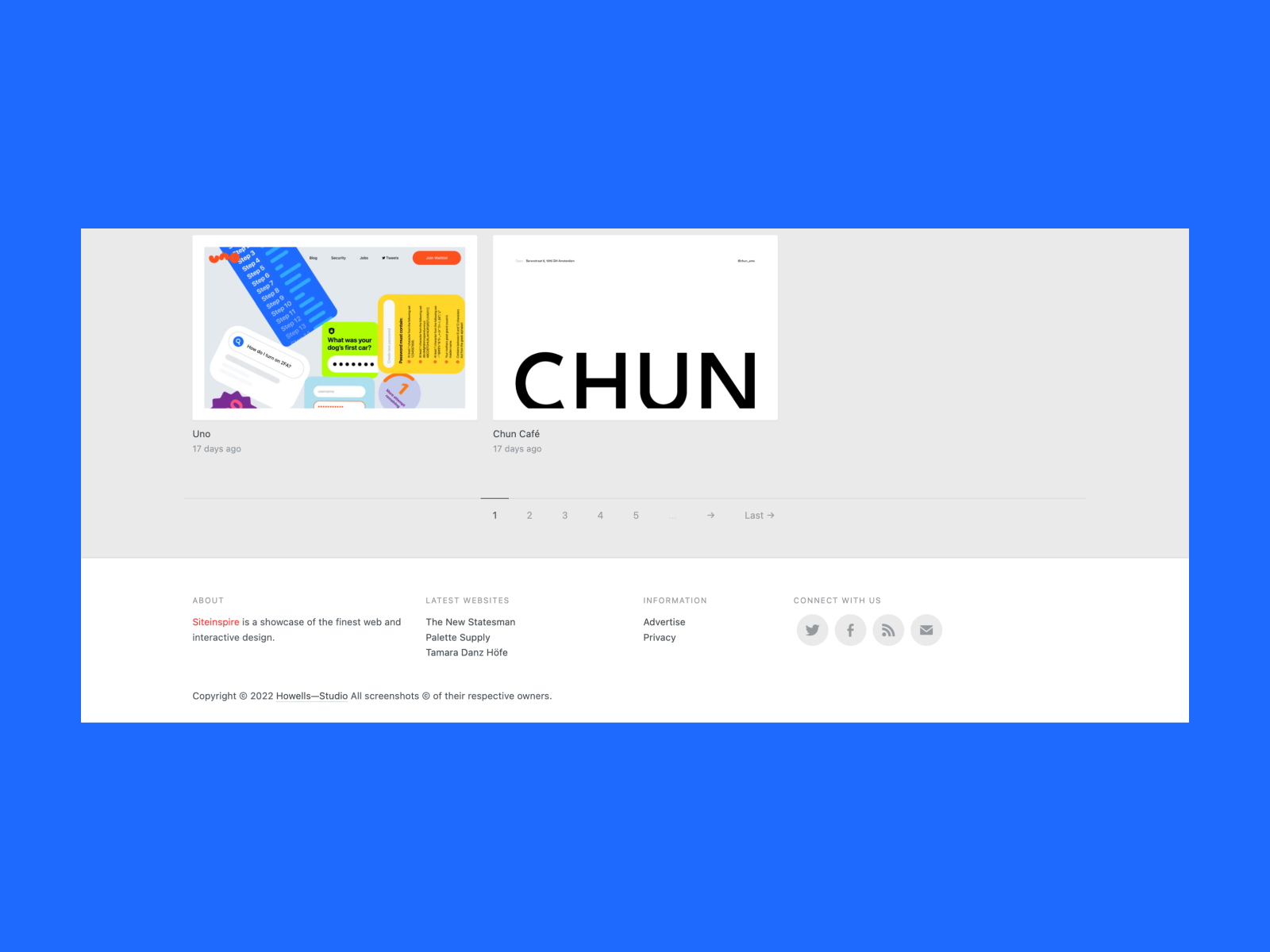 Siteinspire: one more minimalistic example