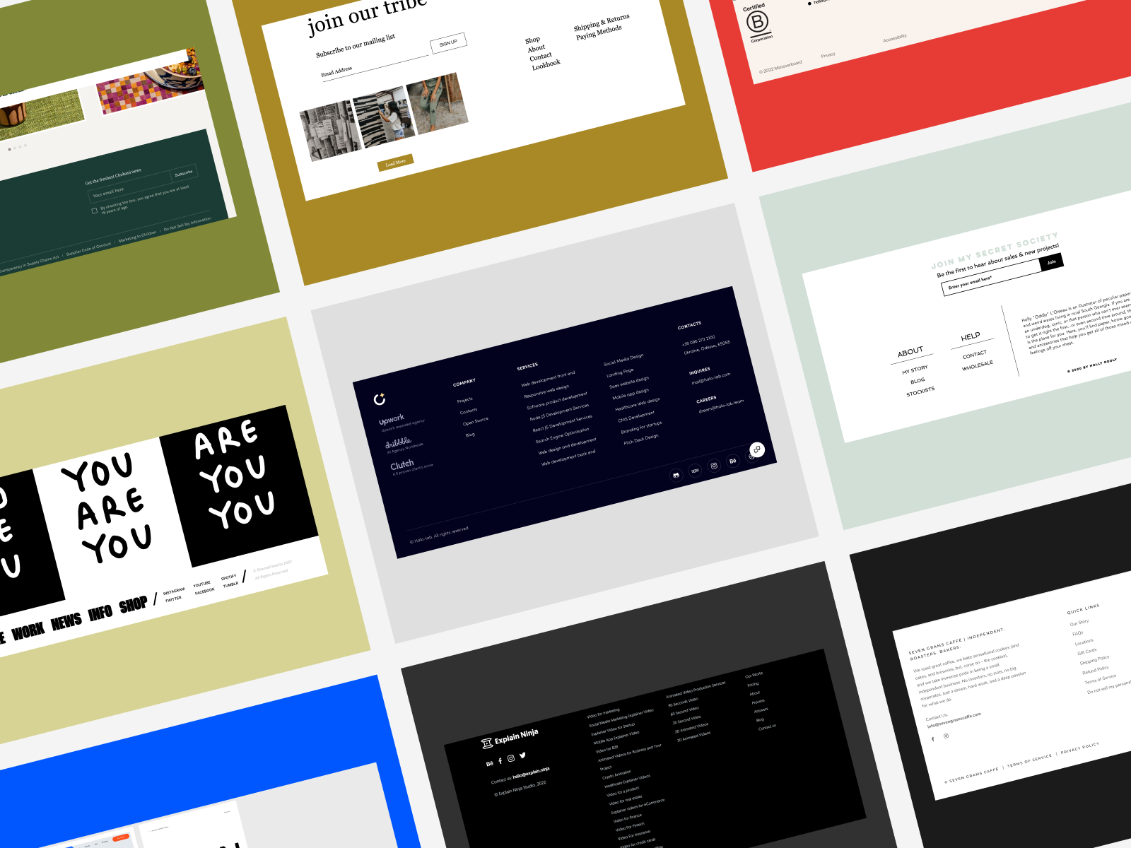 Let’s evaluate the best footer designs