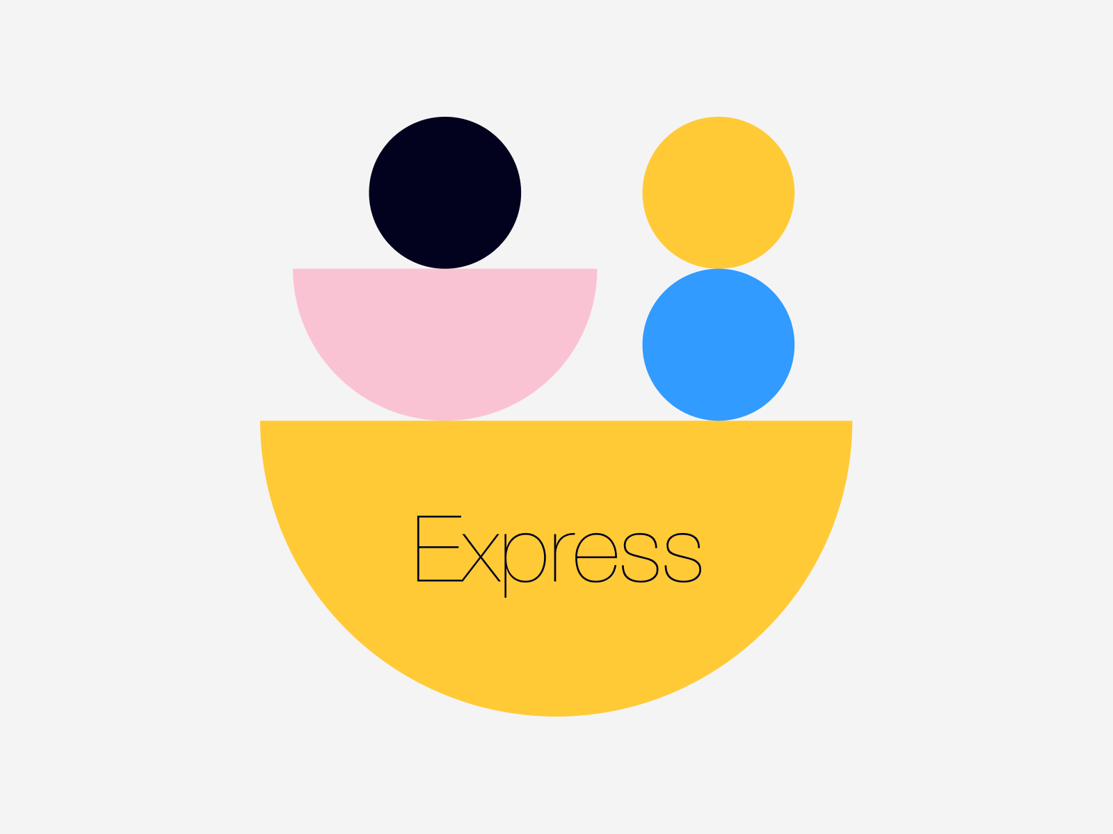 Express.js allows you to quickly create web pages and applications