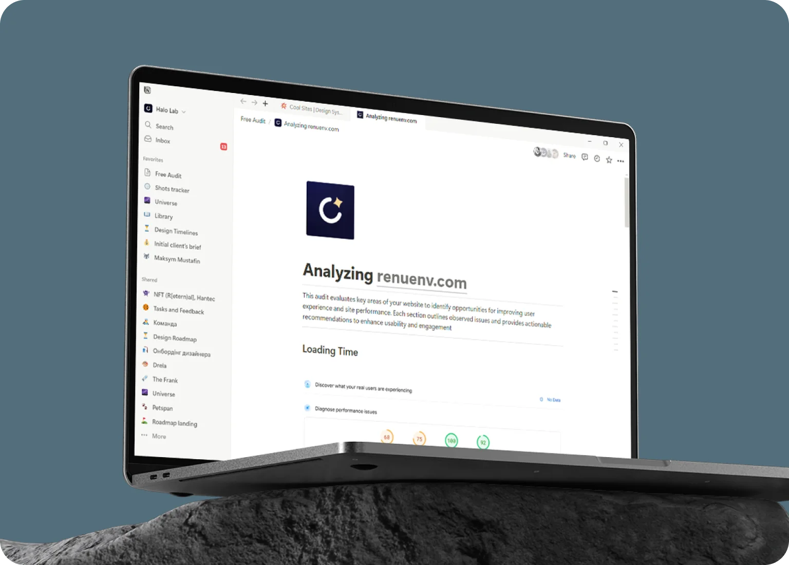 An in-depth report allows you to find out how to update the website
