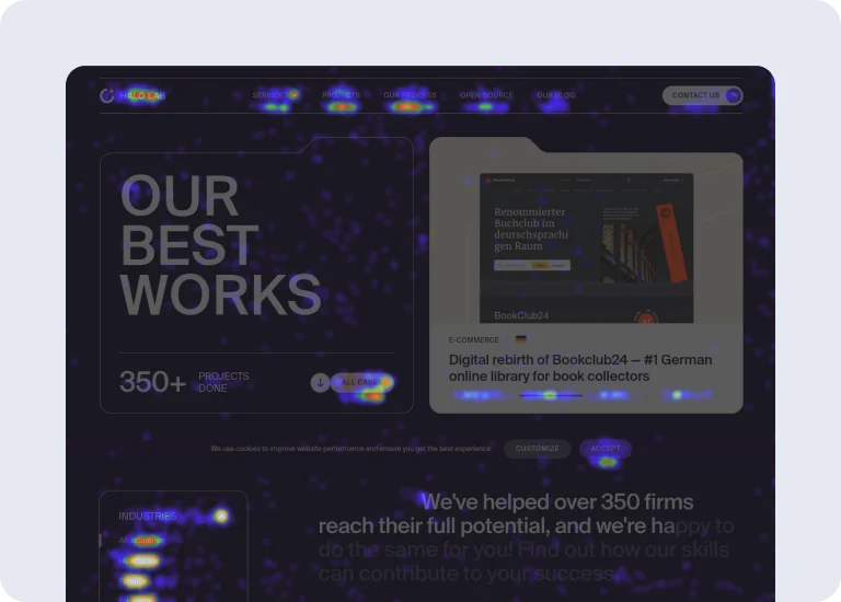 Use tools to monitor how users interact with your site
