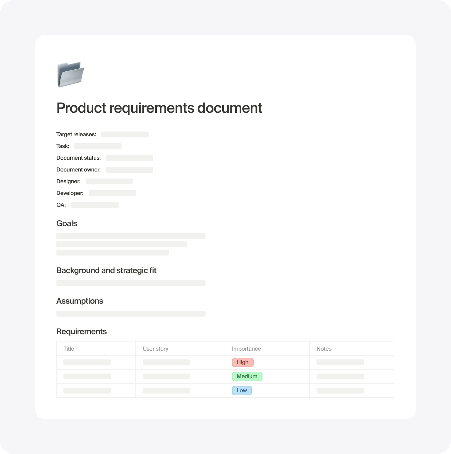 Strong communication starts with a well-defined PRD