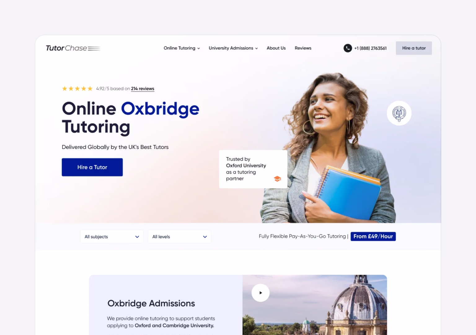 Upgraded performance helped TutorChase reach its target audience