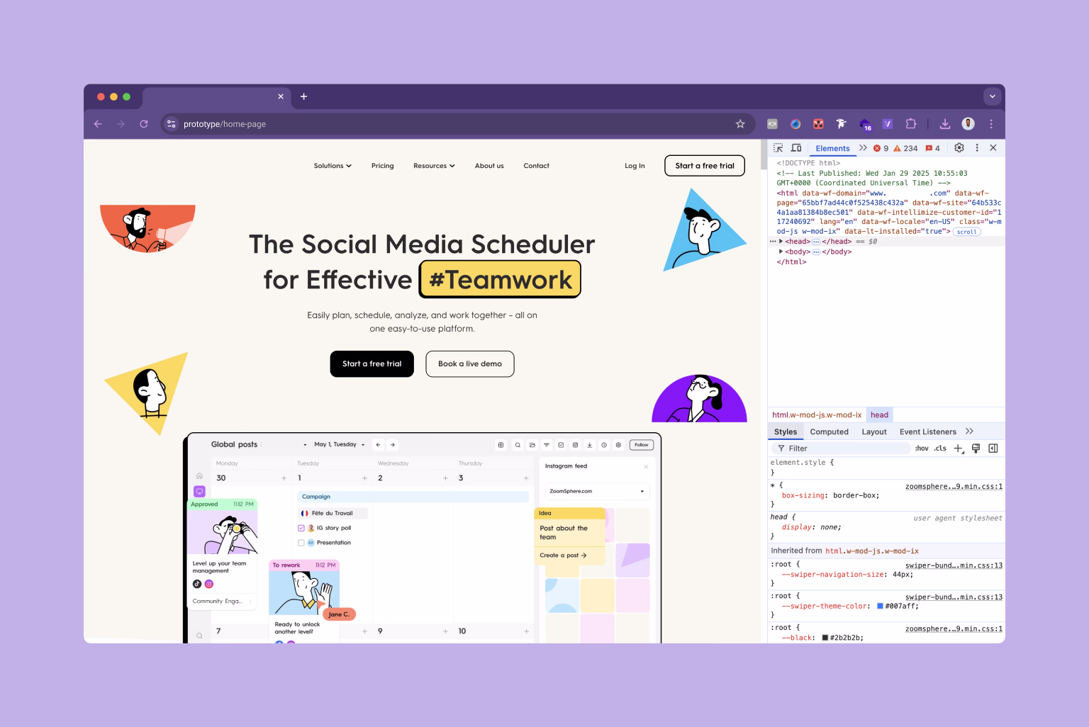 Code-based prototypes give you the closest look at the real product