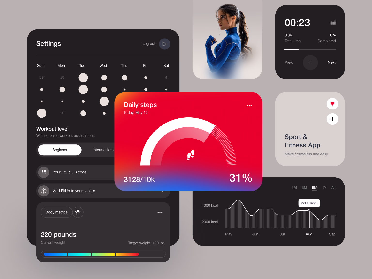 The app responds to your choices, goals, and progress