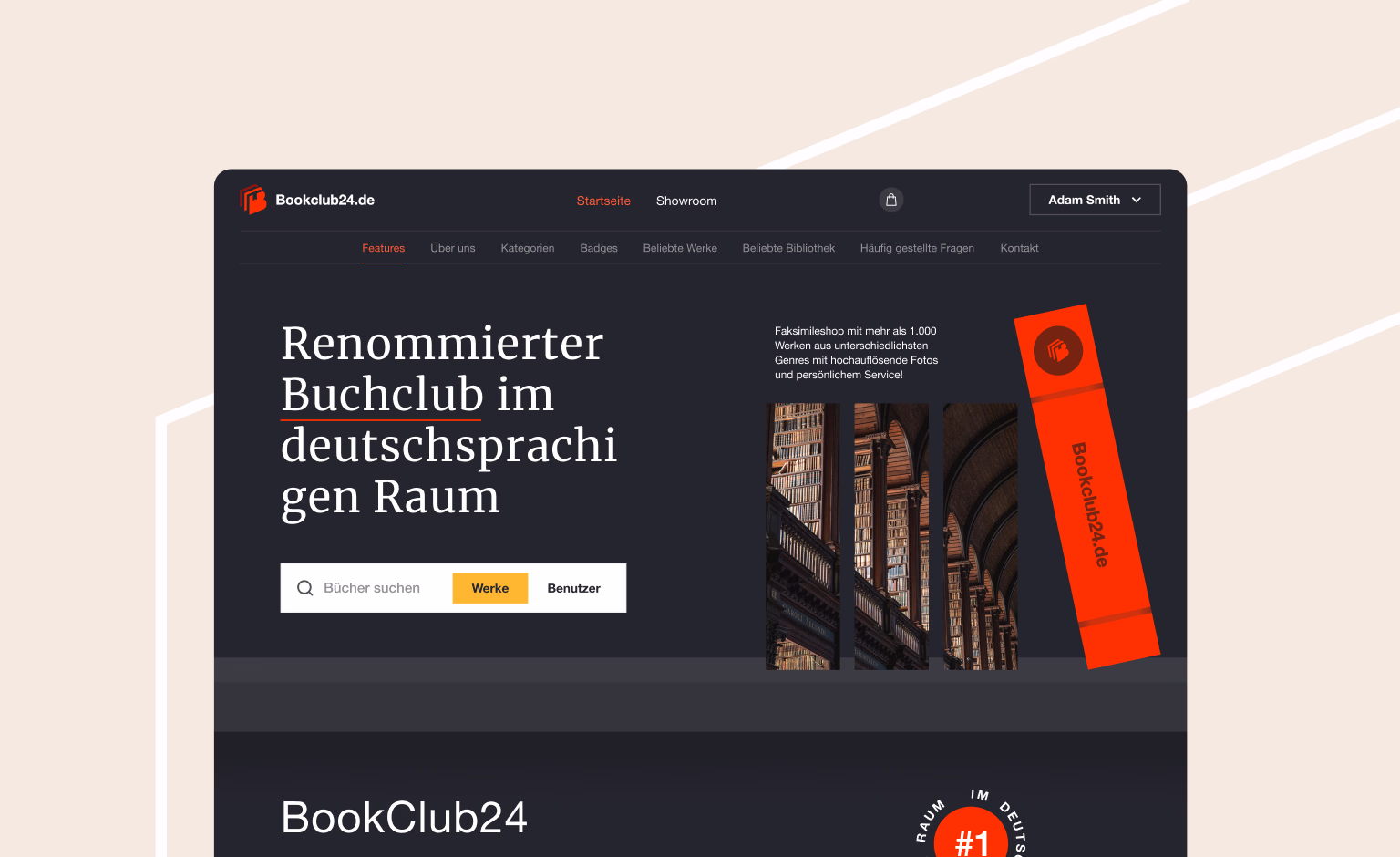 A digital library that celebrates reading through design