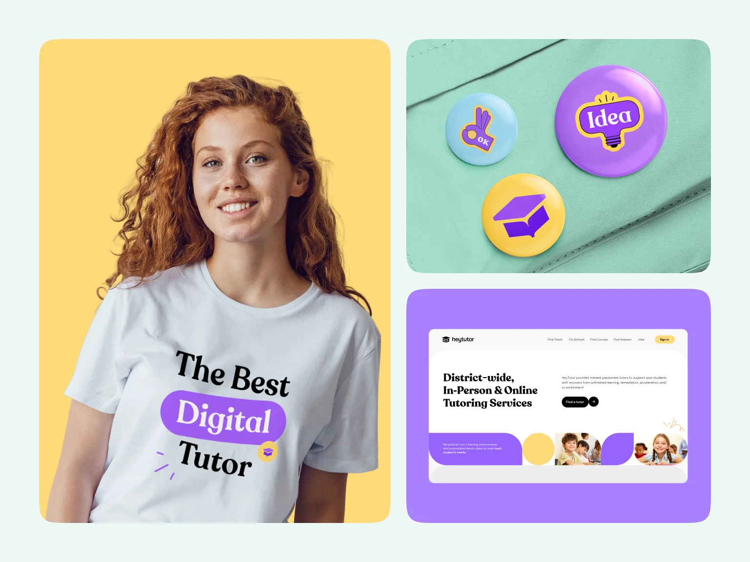 HeyTutor's innovative and memorable branding solution