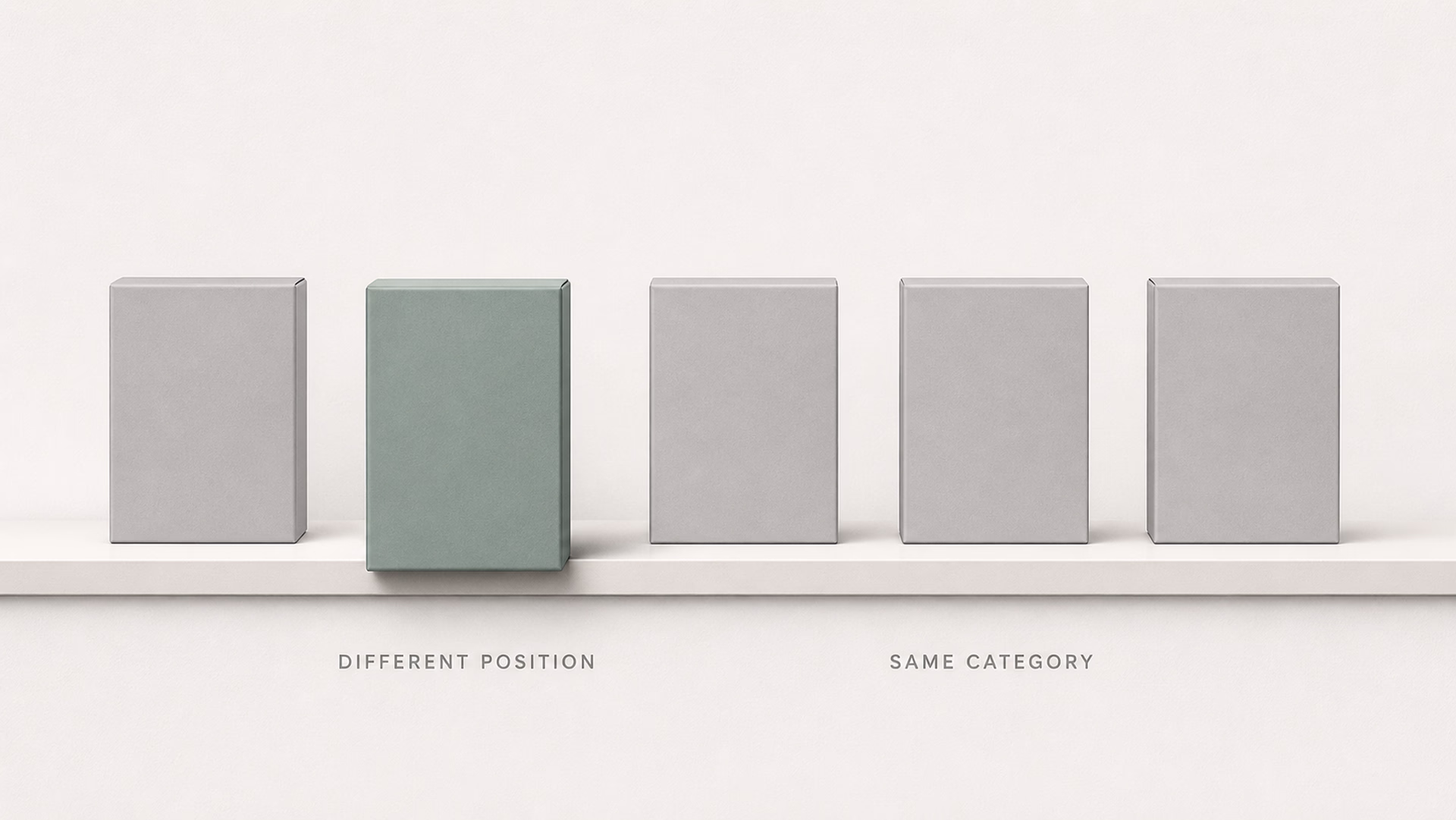 Standing out means occupying a position others have left open