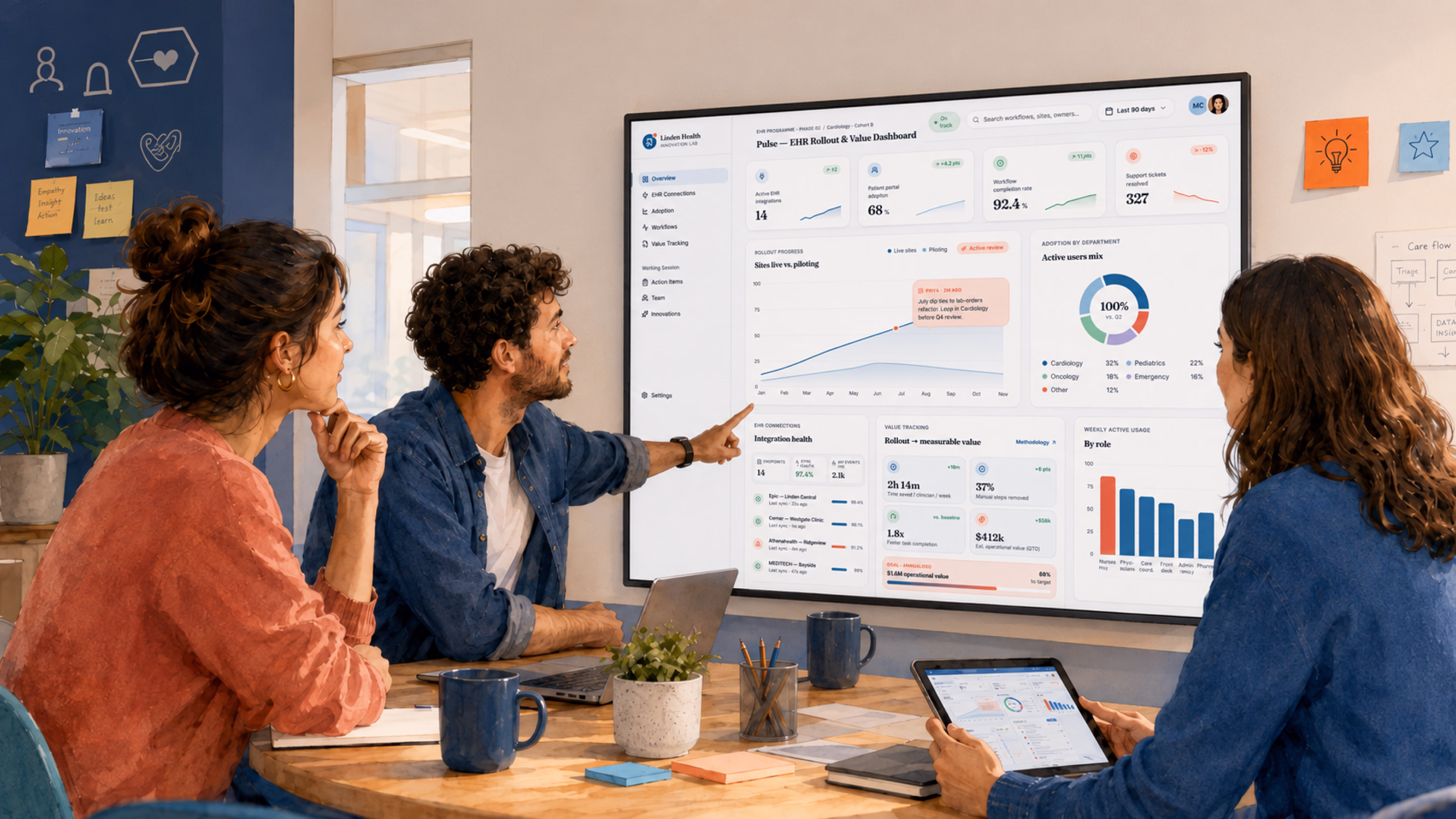 How innovation teams move EHR projects from rollout to value
