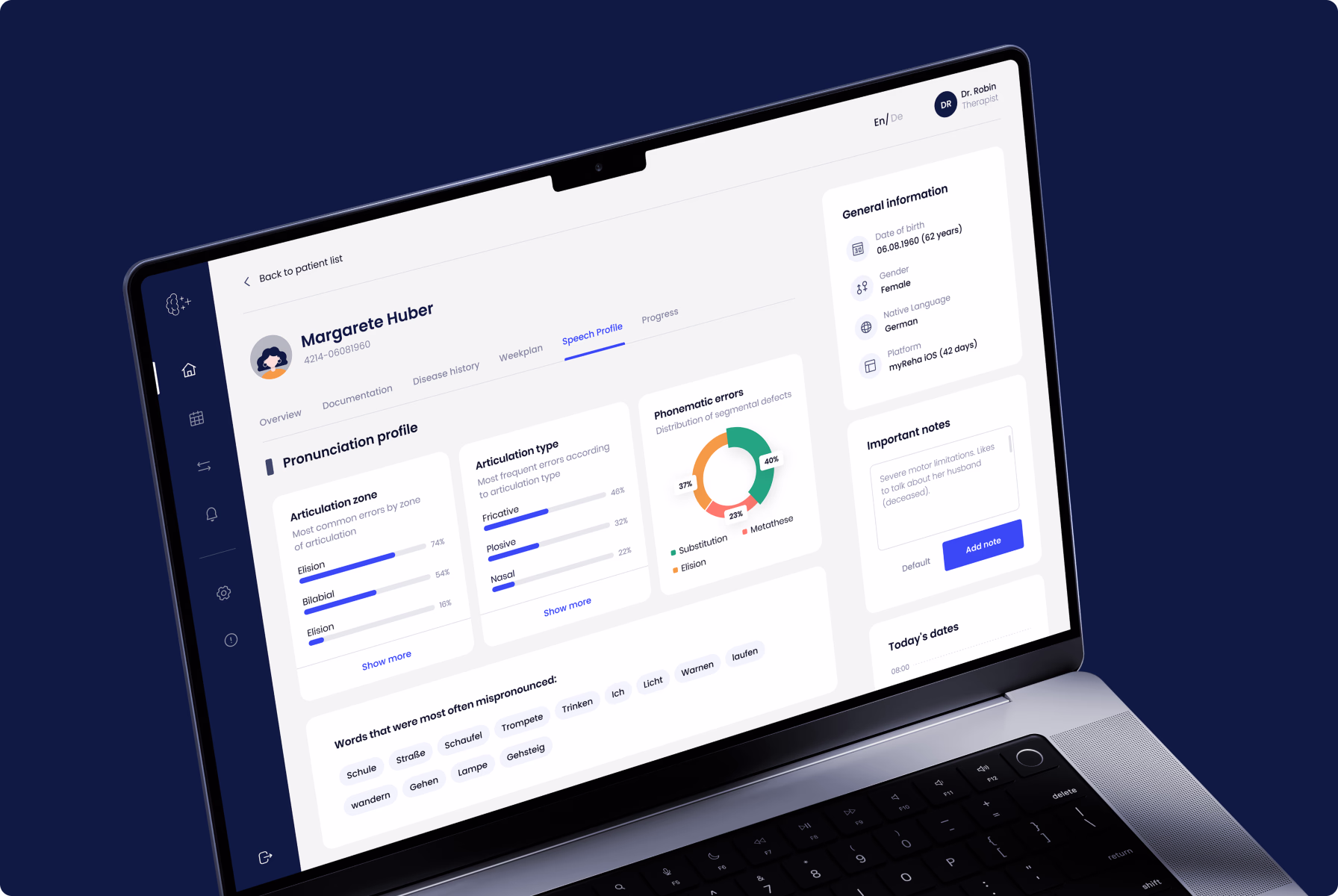 design decision on myReha