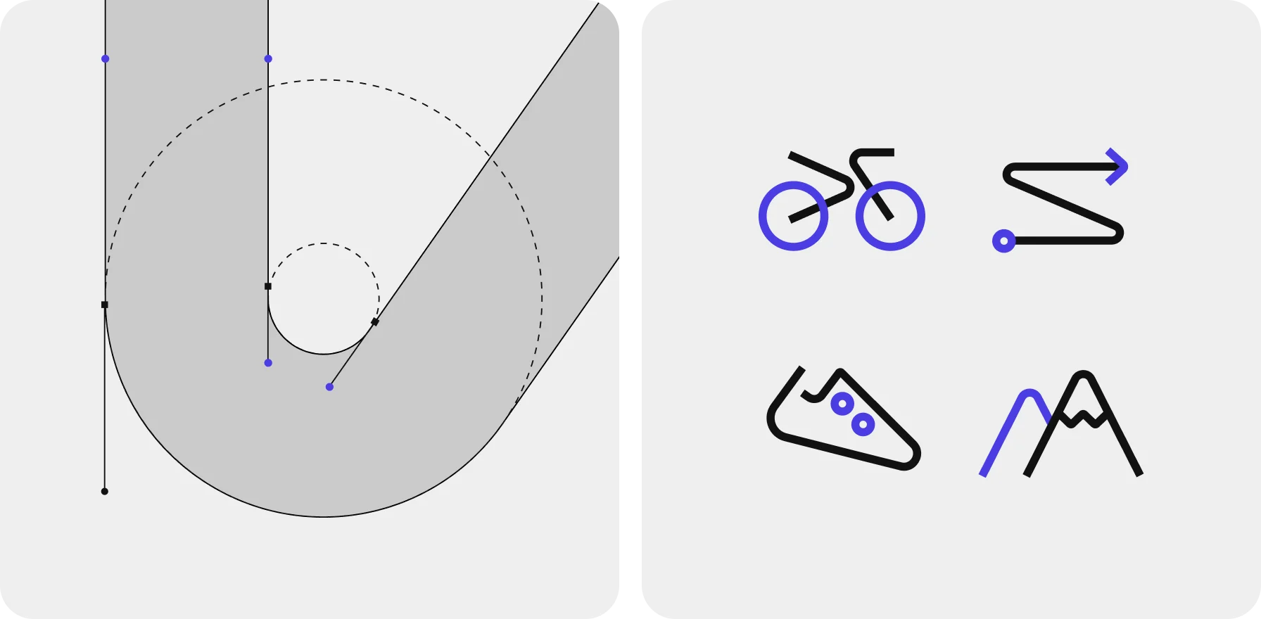 the dynamism of bike routes with branding