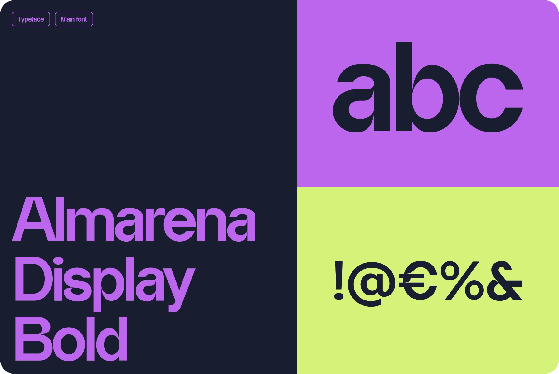 Choosing a modern Almarena font