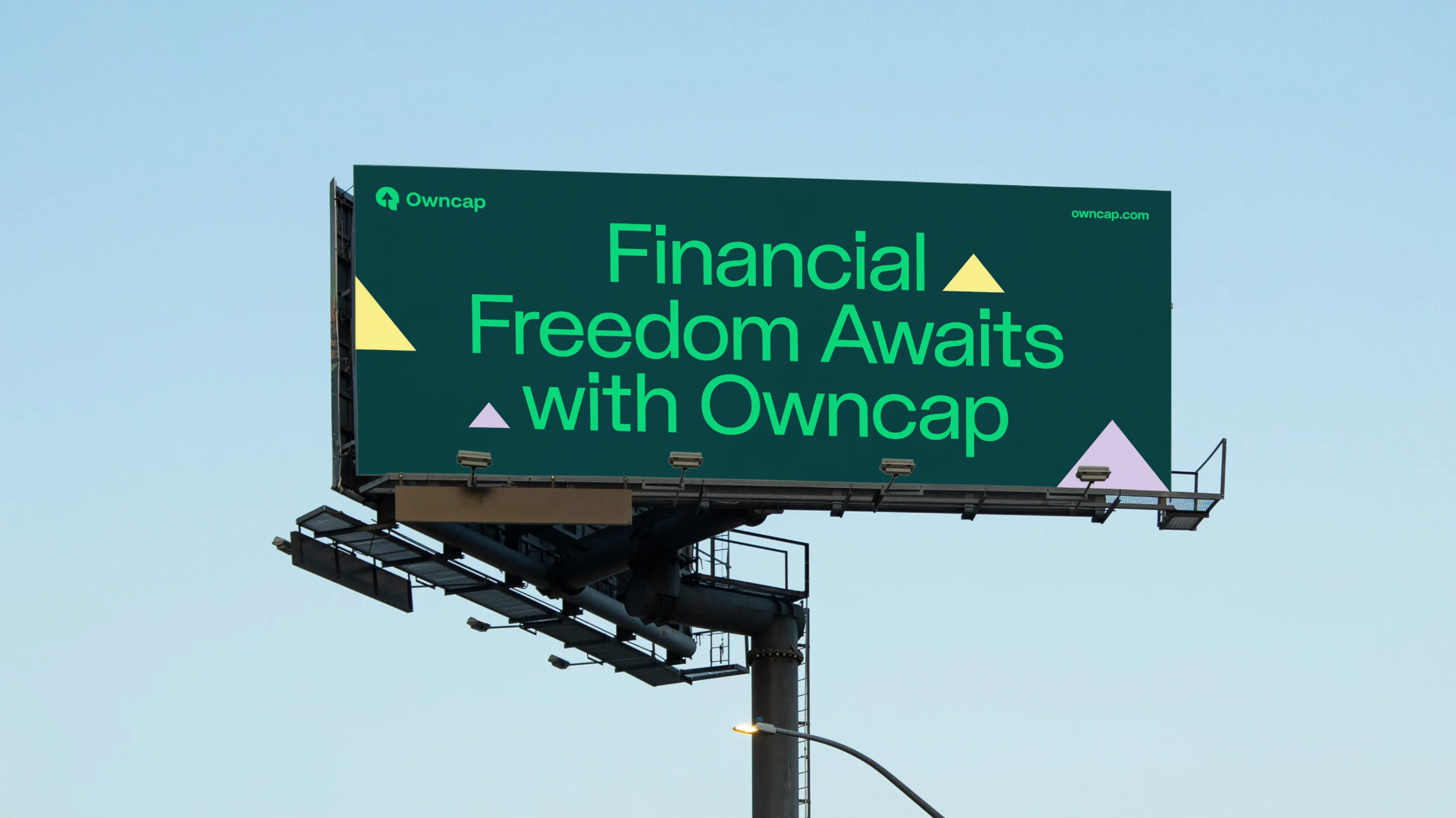 the Owncap logo design reflects financial success